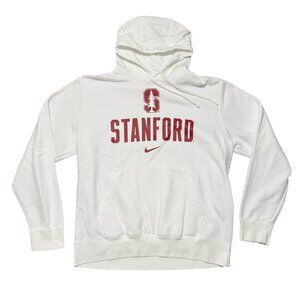 Stanford Cardinal Men's White Nike Hoodie Size Large